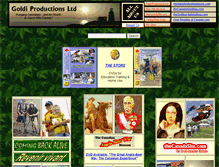 Tablet Screenshot of goldiproductions.com